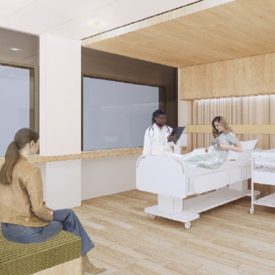 Refurbished rooms that will comfortably accommodate labour, delivery, recovery and post-partum care