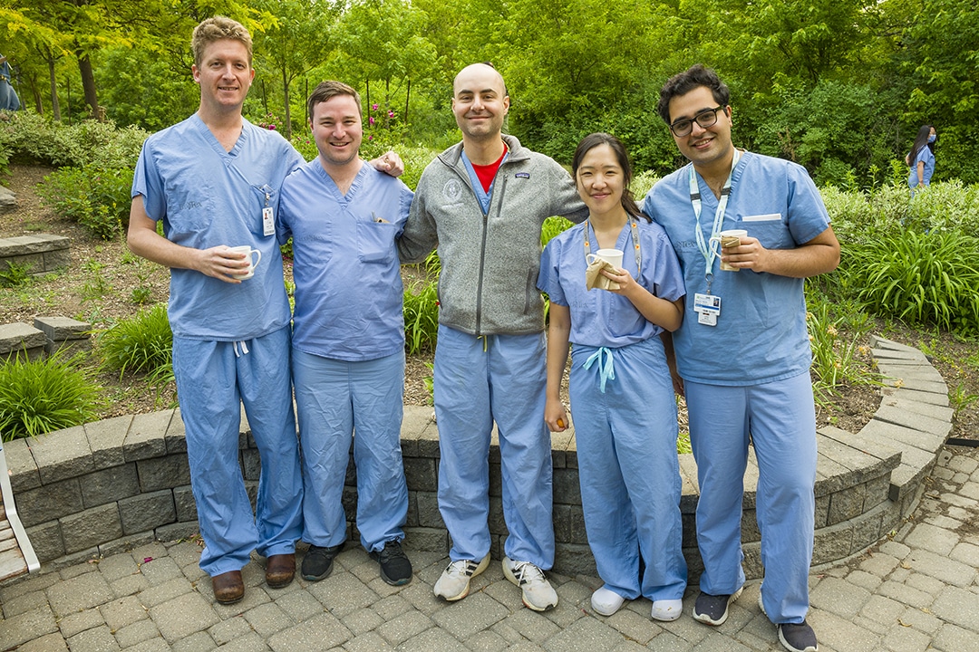North York General Hospital Operating Room Staff show off new reusable cups