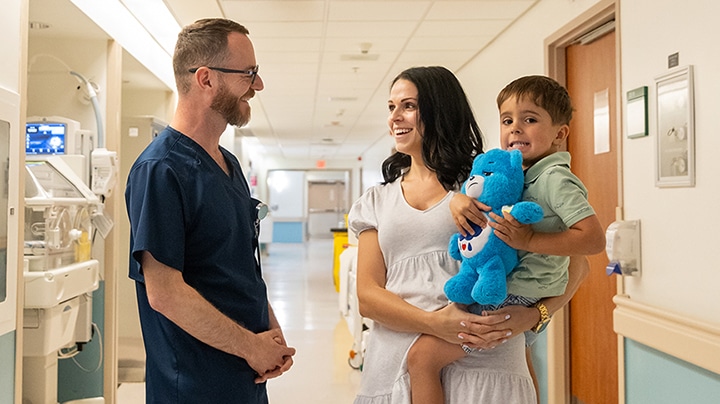Dr. Florindo and her son reunite with the staff that helped her through her own birth.