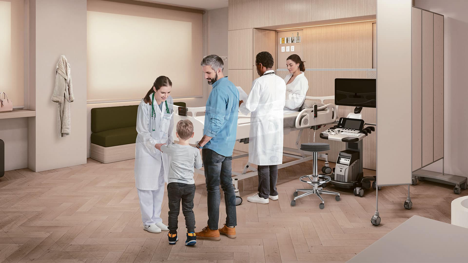 A Patient Room in the Refreshed Birthing Centre at North York General.