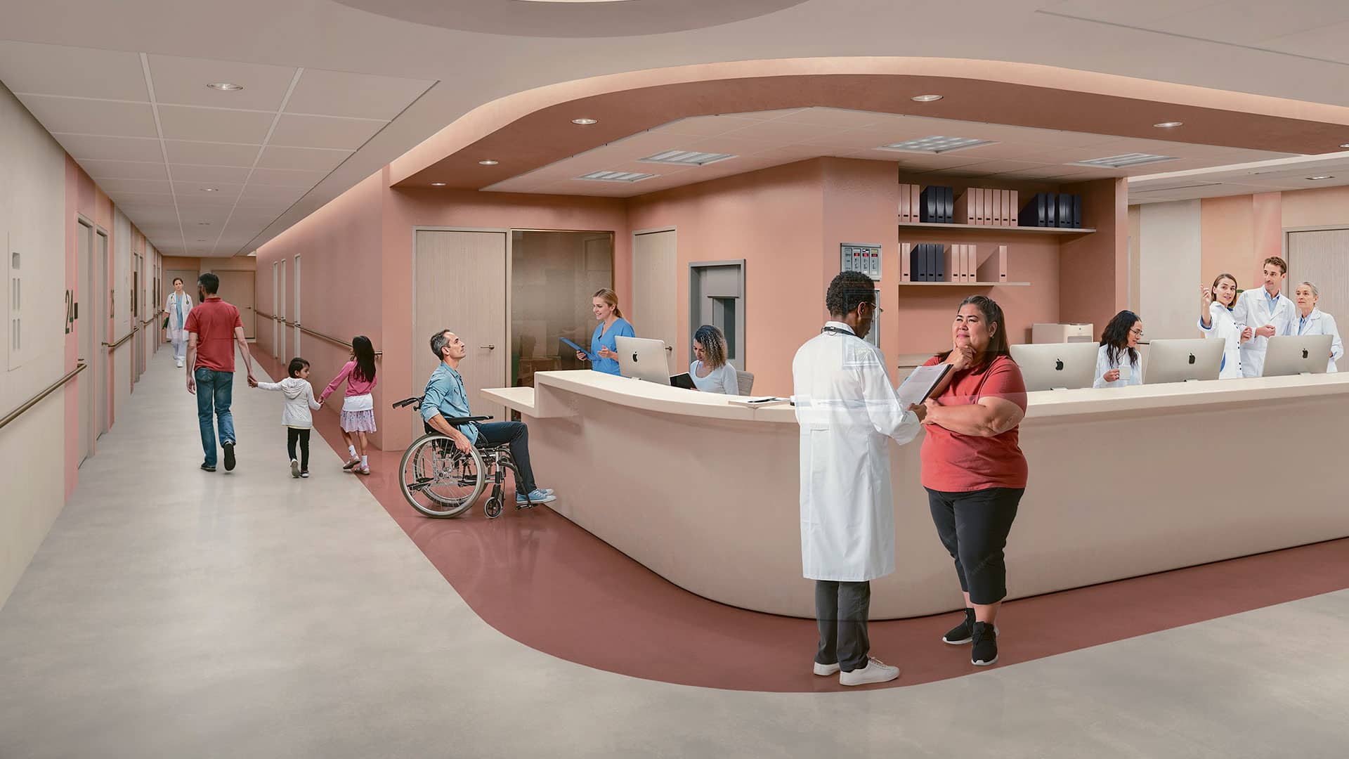 Nurses Reception at the Refreshed Birthing Centre at North York General